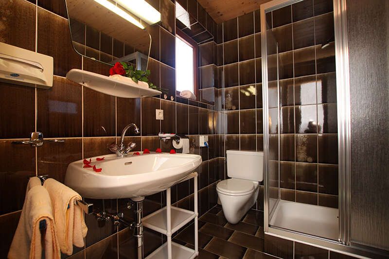 Badezimmer im Appartement 2 im Haus Margret