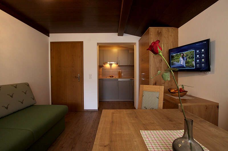 Wohnbereich im Appartement 3 im Haus Margret in Tirol
